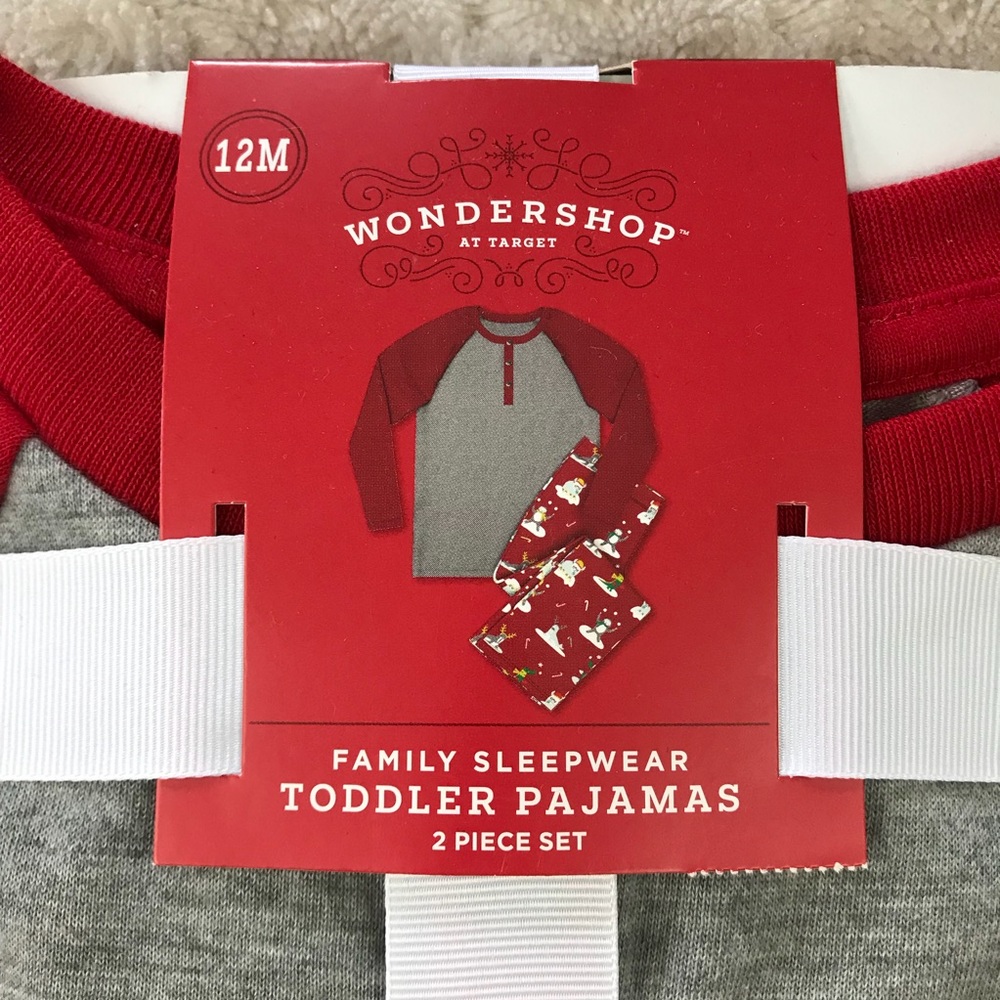 Wondershop at Target Festive Animal Pajamas Gray - Picture 2 of 4